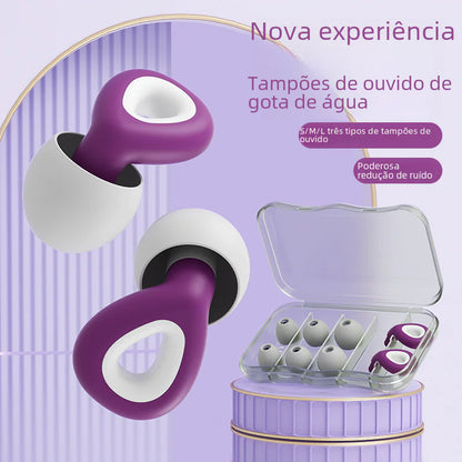 Silicone Noise-Canceling Earplugs for Sleep & Swim