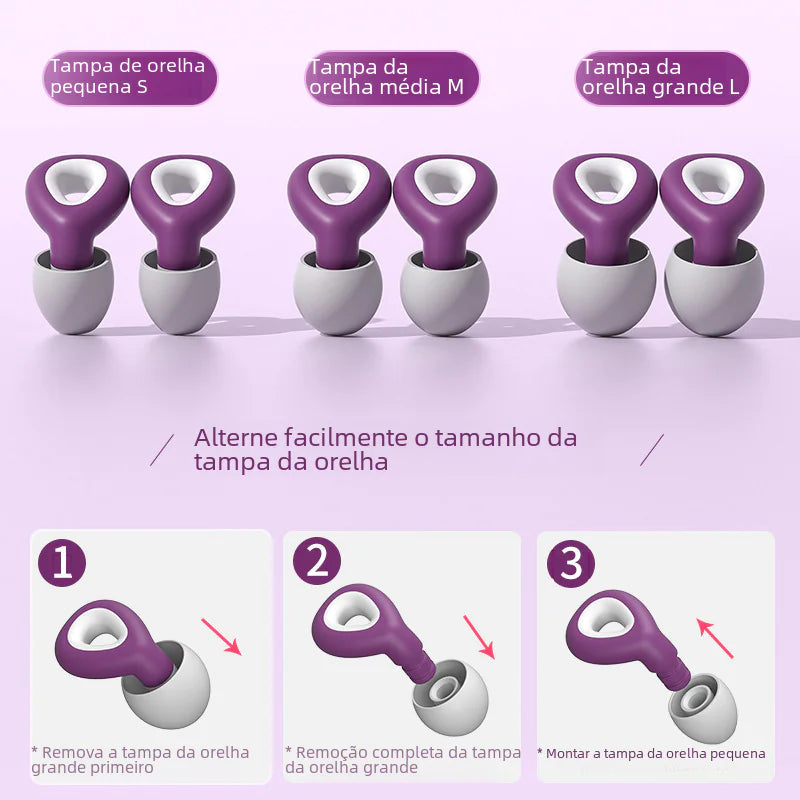 Silicone Noise-Canceling Earplugs for Sleep & Swim