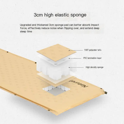 Naturehike D01 Extended Inflatable Sleeping Pad with Pillow