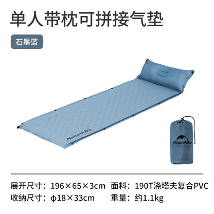 Naturehike D01 Extended Inflatable Sleeping Pad with Pillow